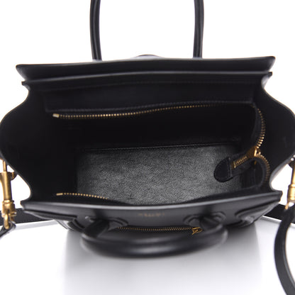 Celine Smooth Calfskin Nano Luggage Black 5 of 11