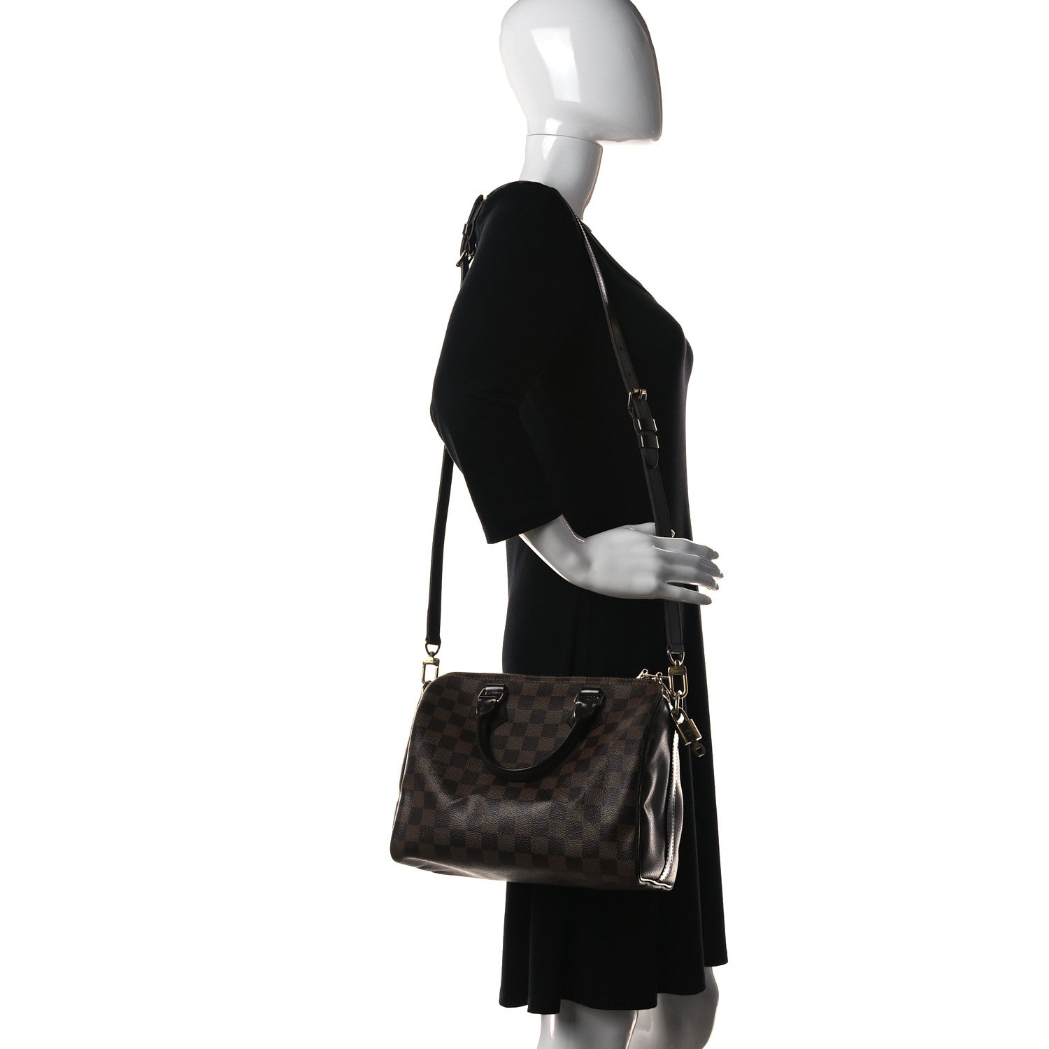 Louis Vuitton Damier Ebene Speedy Bandouliere 25 2 of 12