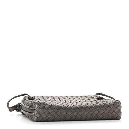 Bottega Veneta Metallic Grosgrain Intrecciato Nodini Bag Pewter 4 of 11
