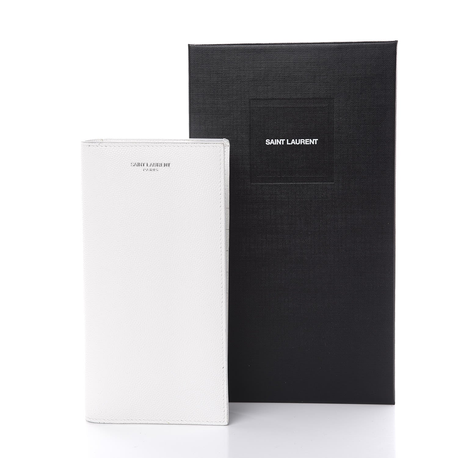 Saint Laurent Grain De Poudre Continental Wallet White 10 of 10