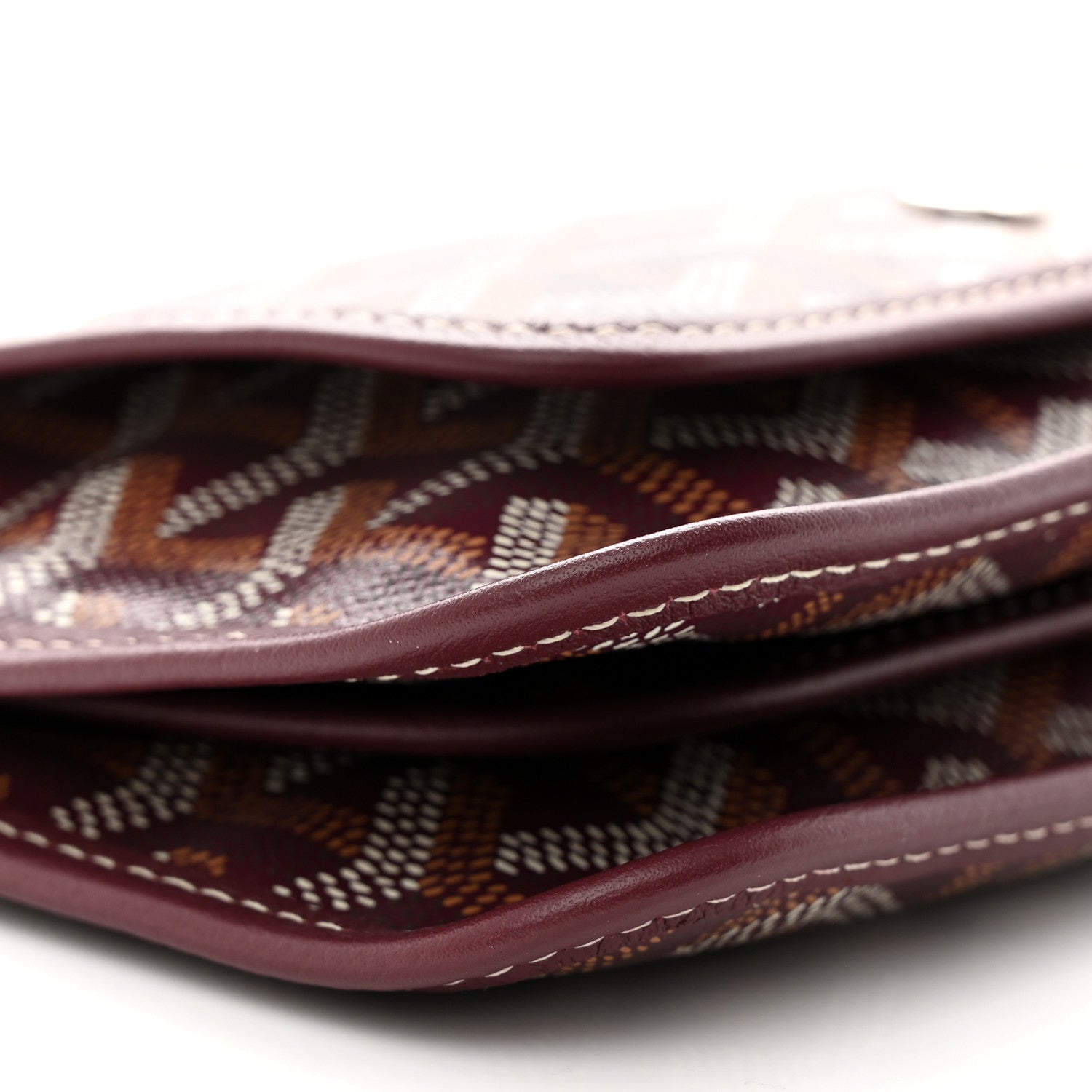 Goyard Goyardine Plumet Wallet Clutch Burgundy 9 of 12