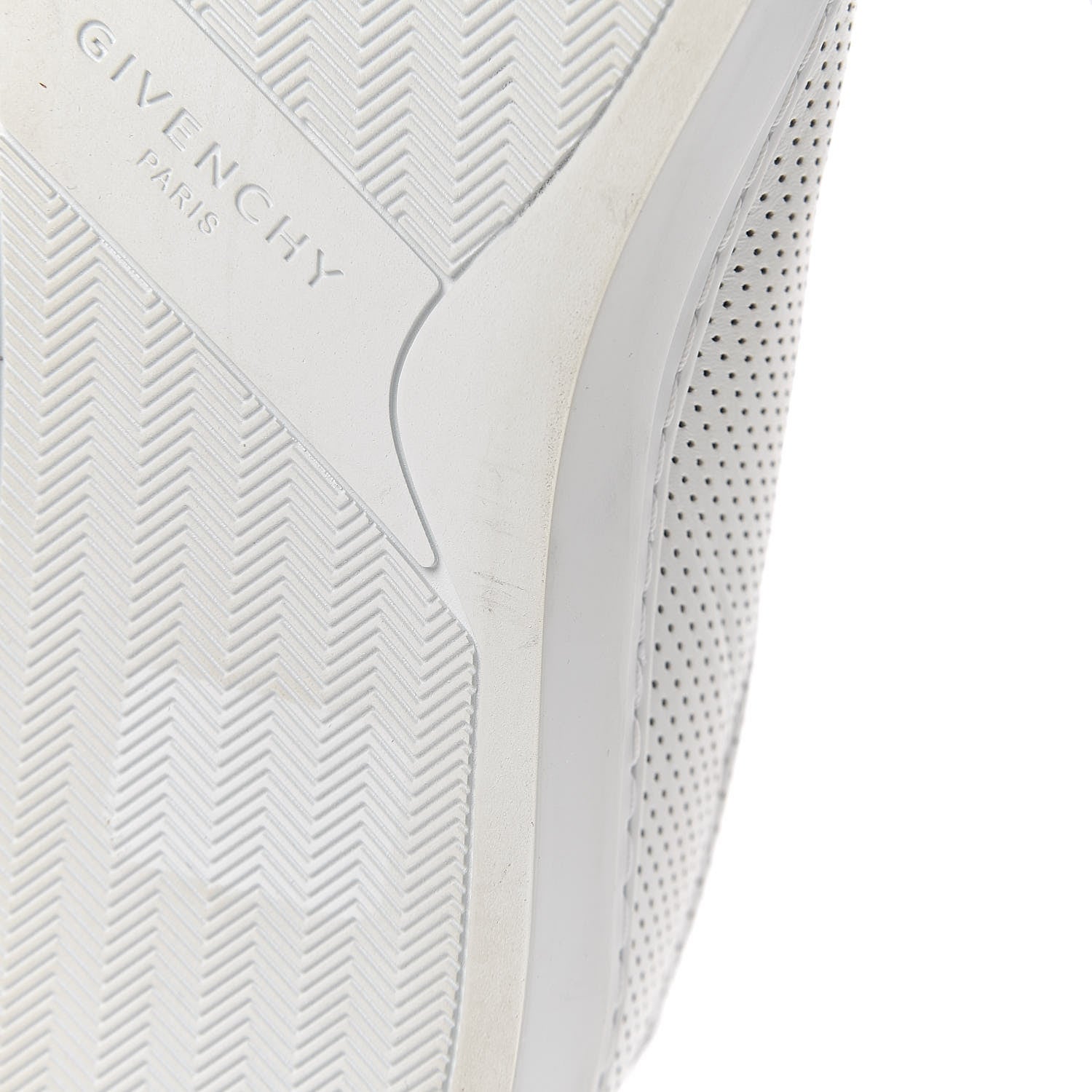 Givenchy Calfskin Perforated Womens Urban Street Sneakers 37.5 White 12 of 17
