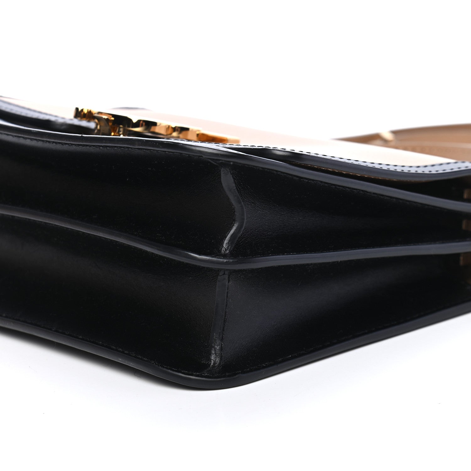 Burberry Calfskin Small TB Envelope Clutch Bag Malt Brown 9 of 10
