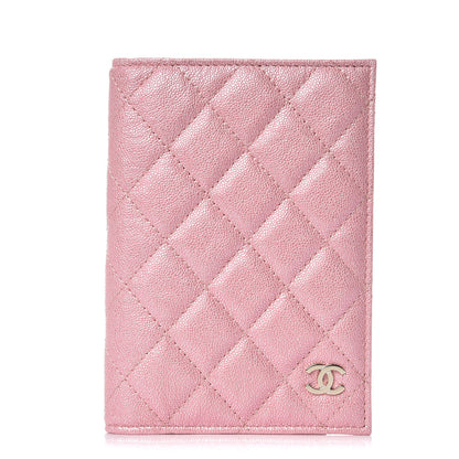 Chanel Iridescent Caviar Quilted Passport Holder Pink 1 of 8