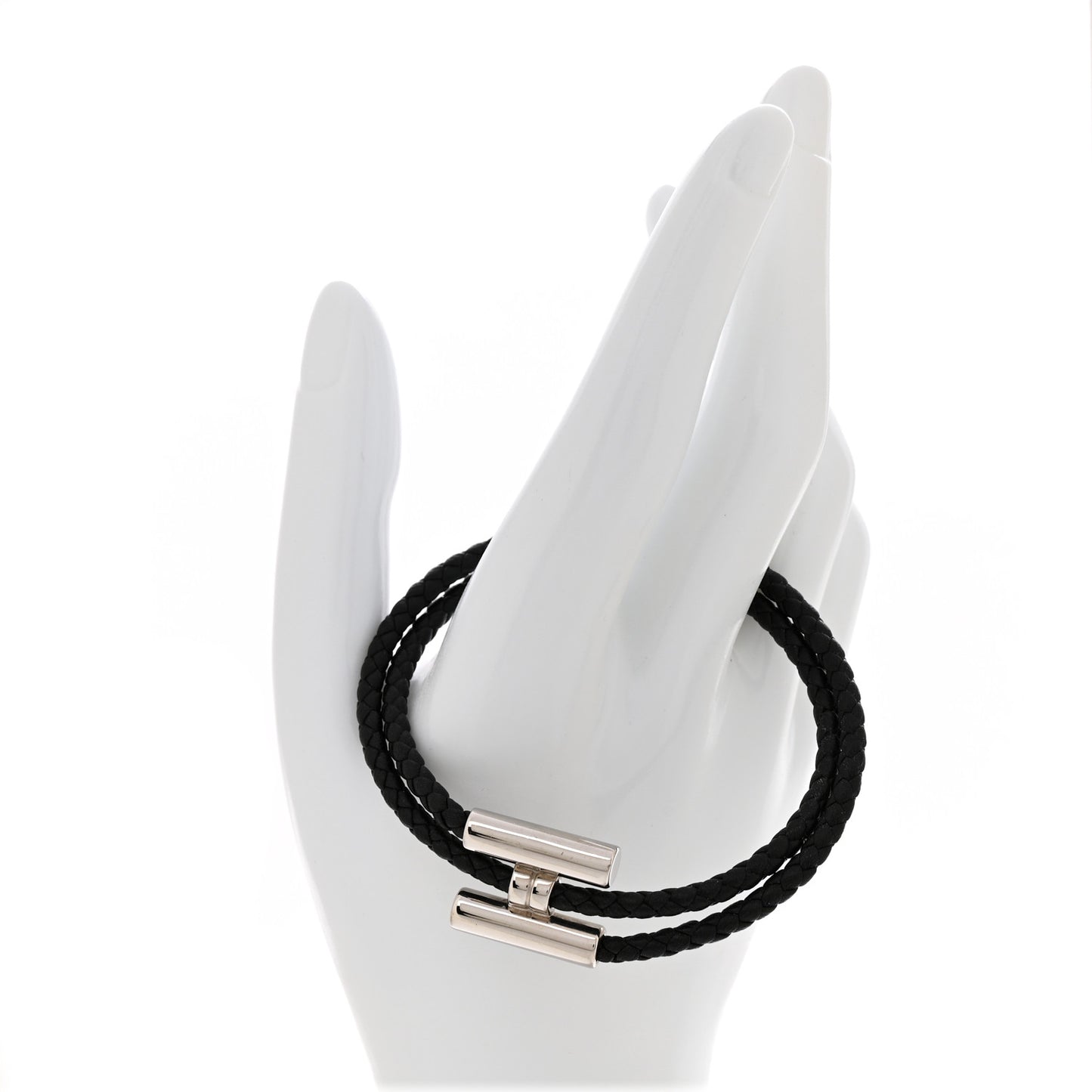 Swift Double Wrap Cord Tournis Tresse Bracelet  Black