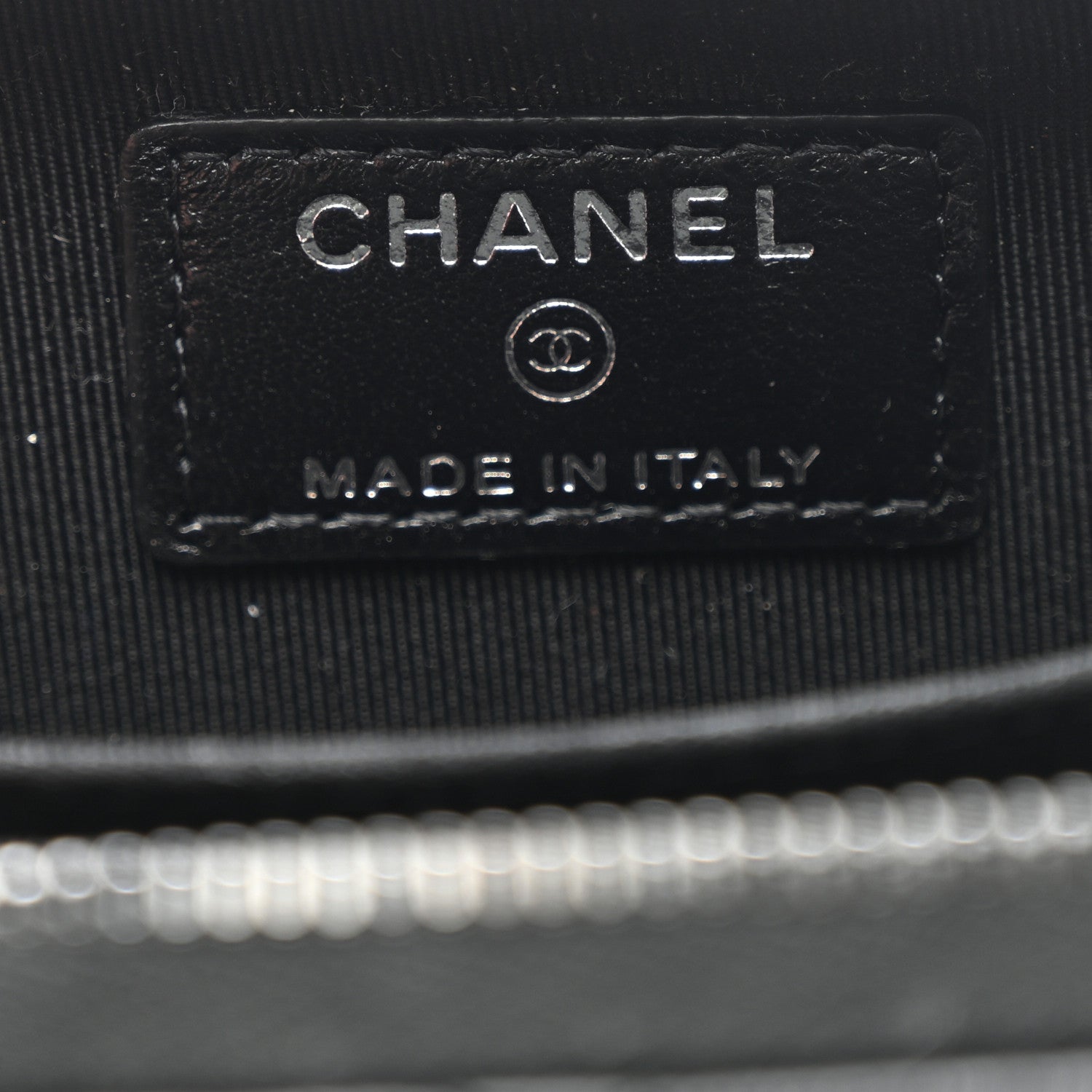Chanel Lambskin Quilted Zip Coin Purse So Black 6 of 9