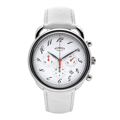 Hermes Stainless Steel Courchevel 43mm Arceau Automatic Watch Blanc 1 of 7