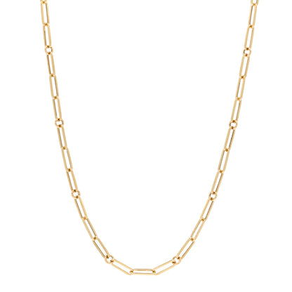 Roberto Coin 18K Yellow Gold Paper Clip Link Necklace 1 of 4