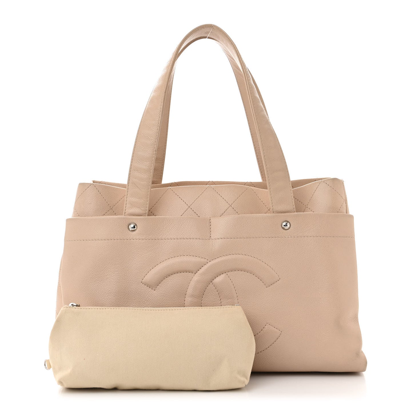 Caviar Executive Cerf Shopper Tote Beige