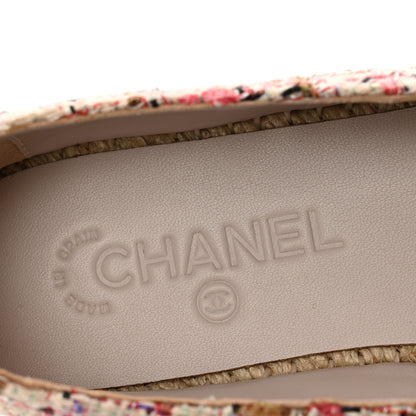 Chanel Tweed CC Espadrilles 40 Pink Black 8 of 9