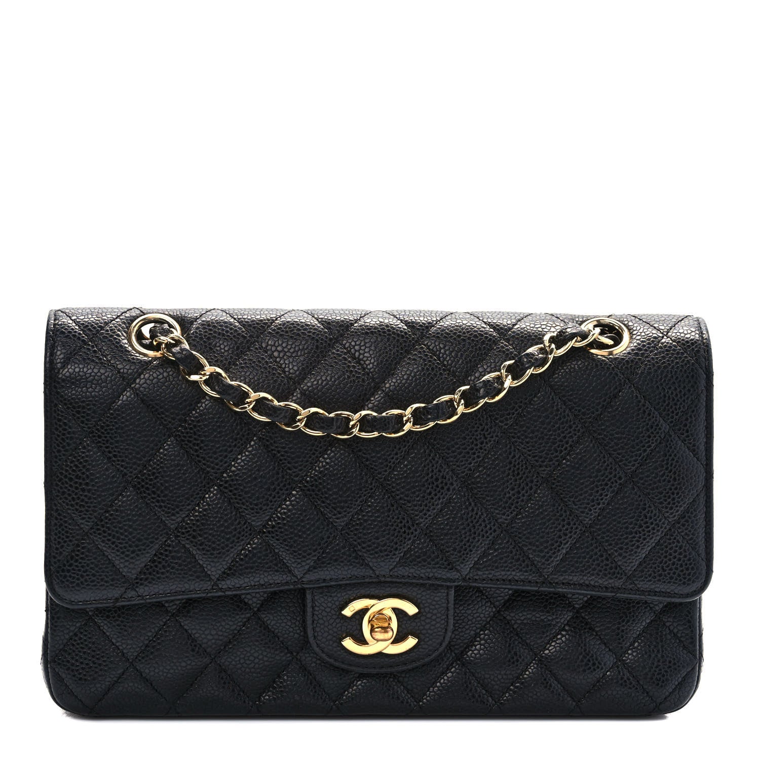 Chanel Caviar Quilted Medium Double Flap Black 1 of 9