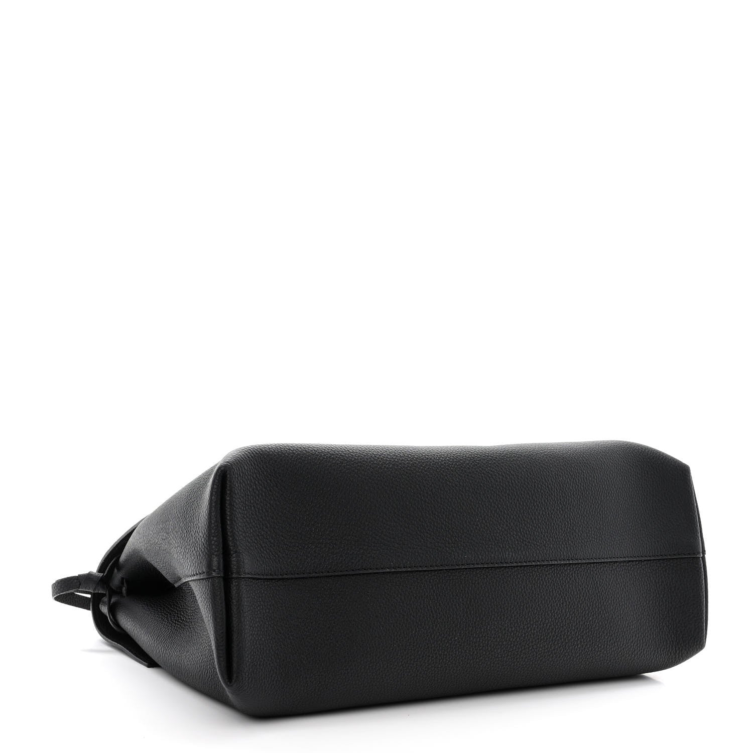 Valentino Garavani Pebbled Calfskin Medium VRing Chain Shoulder Bag Black 4 of 9