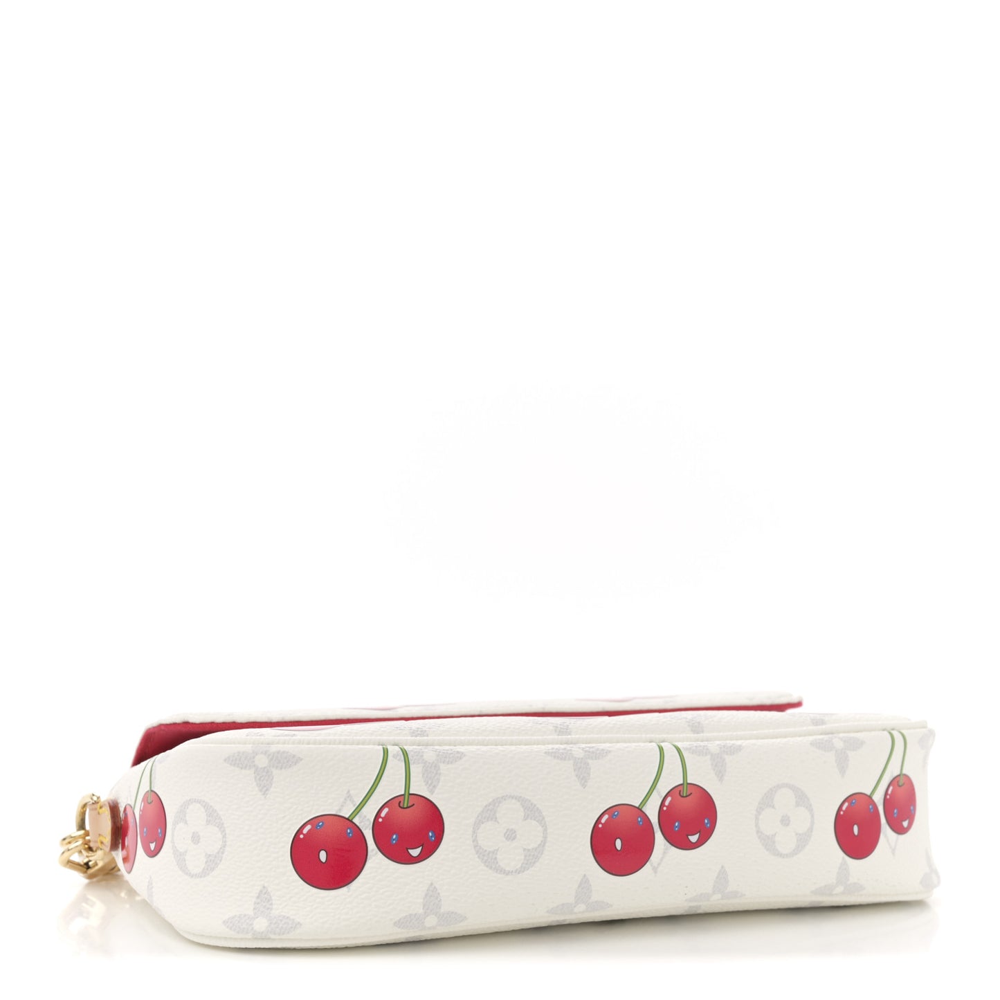 LV X TM Monogram Cerises Ivy Wallet On Chain White