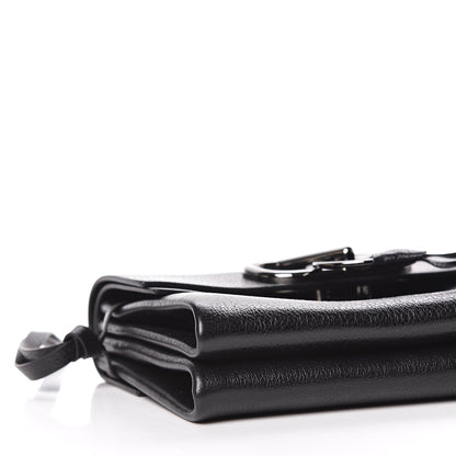 Valentino Garavani Smooth Calfskin Small VRing Crossbody Bag Black 8 of 10