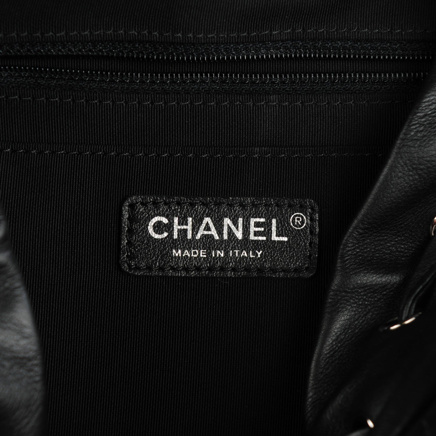Chanel Calfskin Chevron Quilted Large Urban Spirit Backpack Black 7 of 9