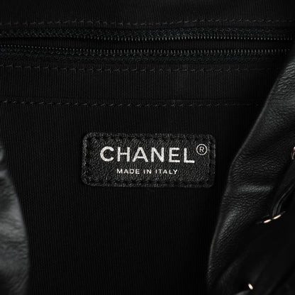 Chanel Calfskin Chevron Quilted Large Urban Spirit Backpack Black 7 of 9
