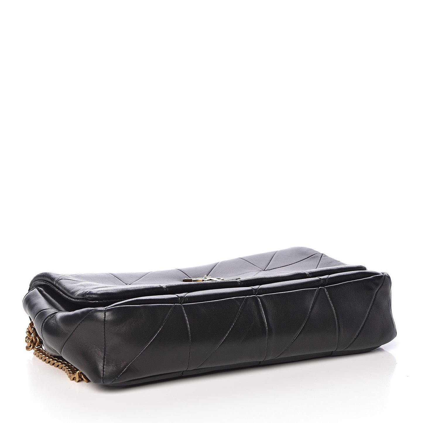 Lambskin Patchwork Monogram Medium Jamie Black