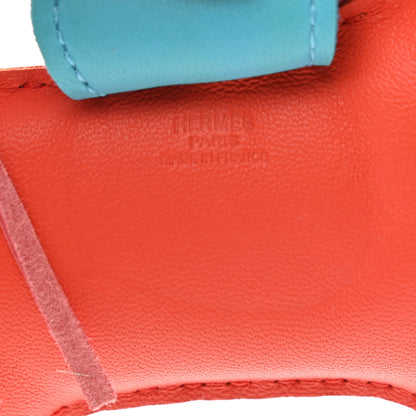Hermes Milo Lambskin Grigri Rodeo Horse Bag Charm PM Orange Bleu Zanzibar Rose Azalee 3 of 4