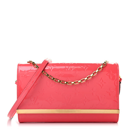 Louis Vuitton Vernis Ana Clutch Rose Litchi 1 of 7