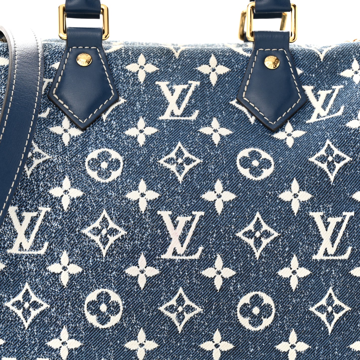 Monogram Jacquard Denim Speedy Bandouliere 25 Bleu