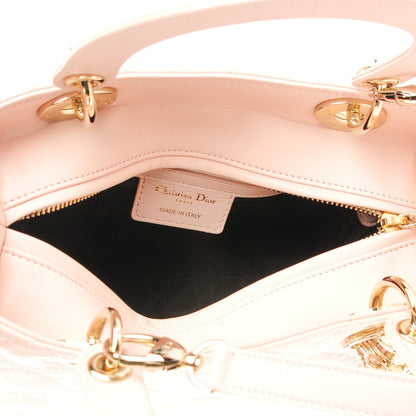 Christian Dior Lambskin Cannage Medium Lady Dior Rose Poudre 5 of 8
