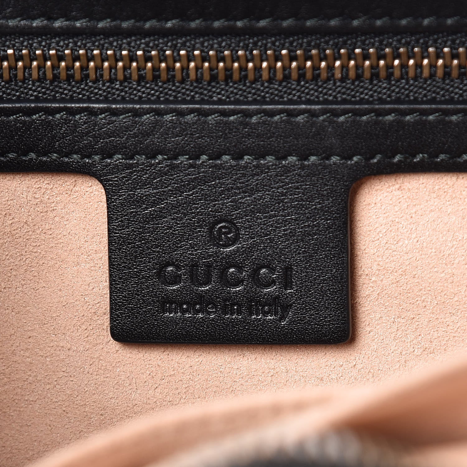 Gucci Calfskin Matelasse GucciGhost Medium GG Marmont Chain Shoulder Bag Black New Acquamarine 11 of 22
