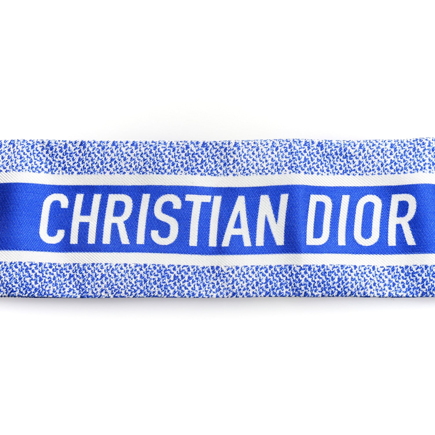 Christian Dior Silk Toile De Jouy Mitzah Scarf Blue 3 of 4