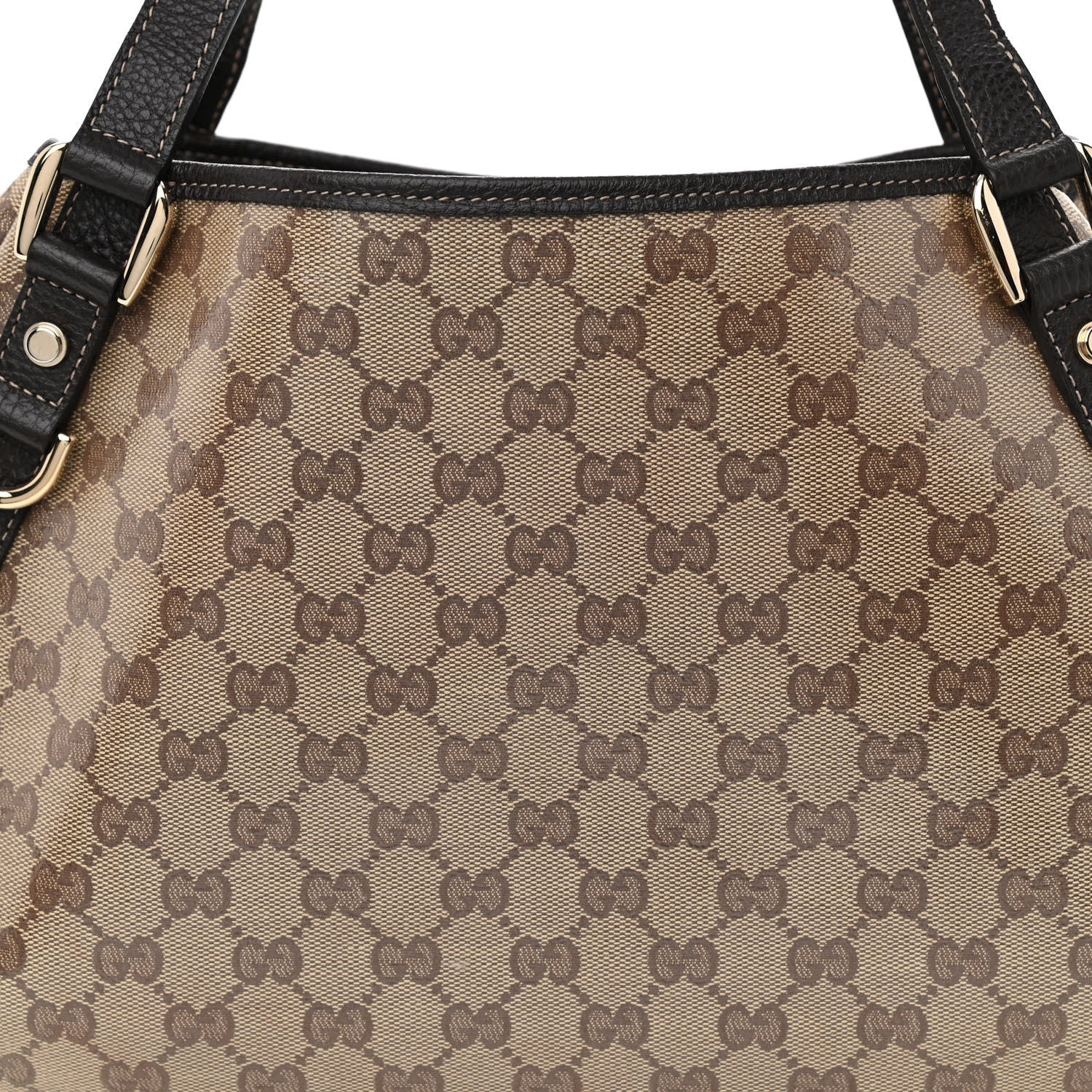 Gucci Crystal Monogram Medium Abbey Shoulder Bag Dark Brown 8 of 10