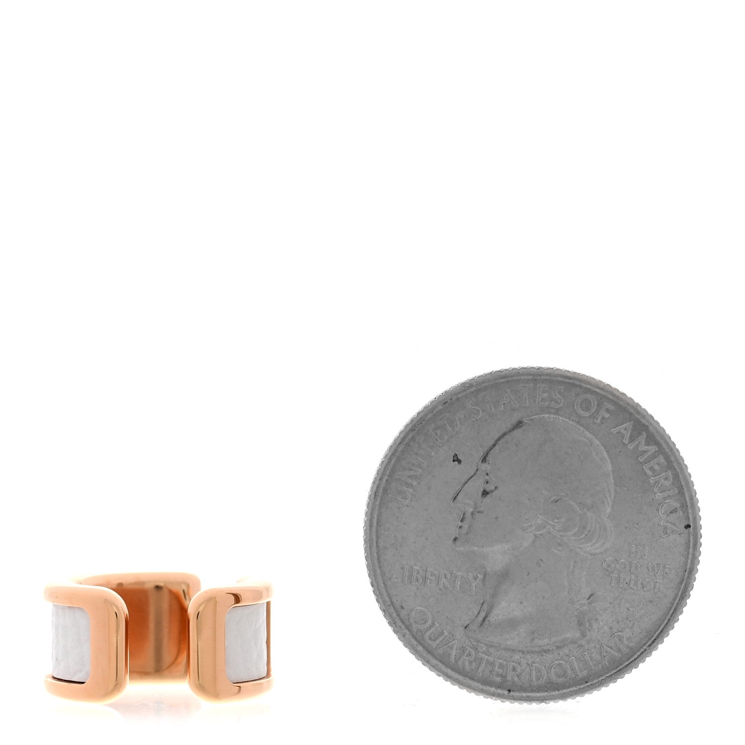 Hermes Epsom Olympe Ear Cuff White 2 of 5