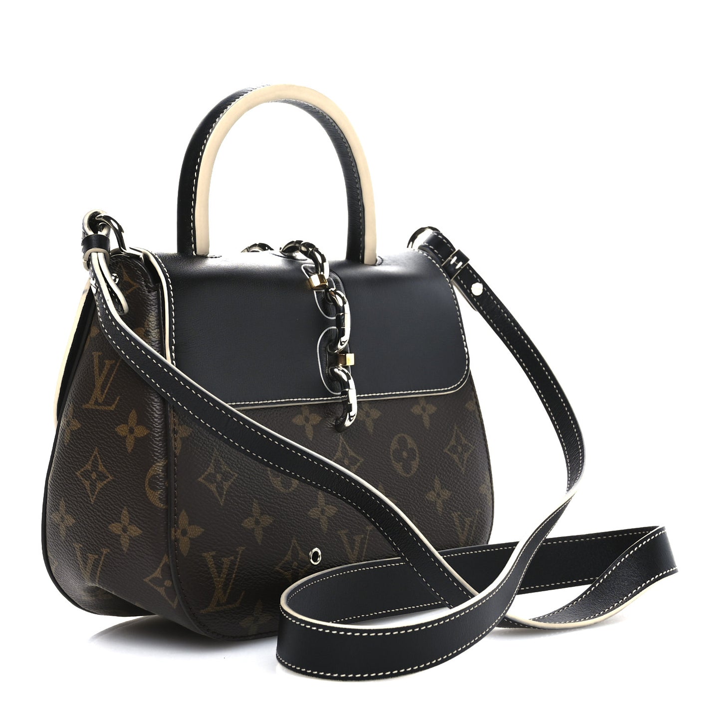 Calfskin Monogram Chain It Bag PM Black