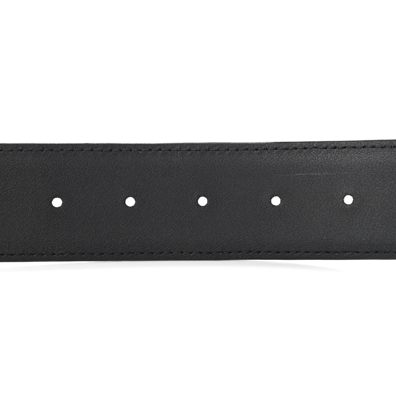 Gucci Guccissima Signature Interlocking G 40mm Belt 90 36 Black 4 of 5