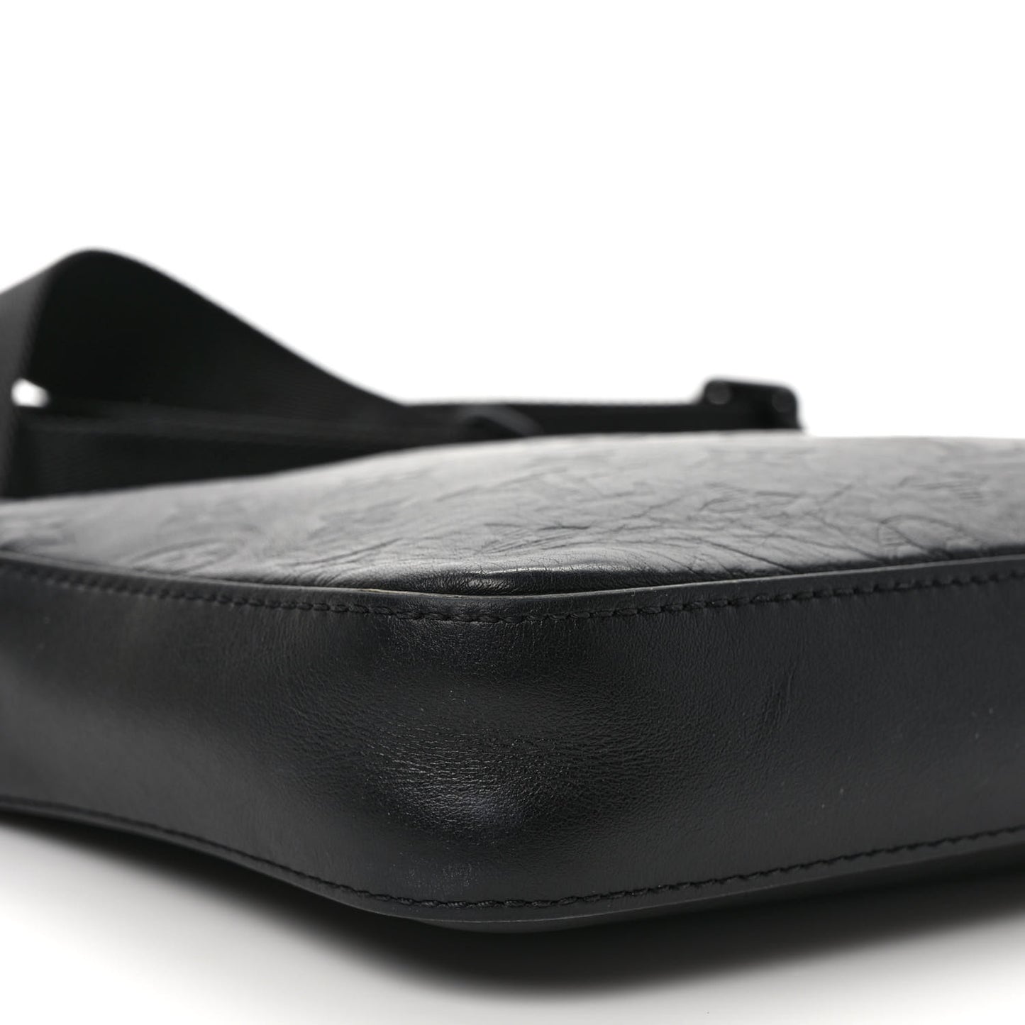 Calfskin Monogram Shadow Duo Messenger Black