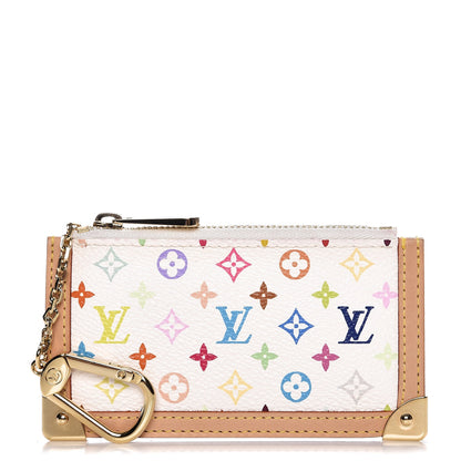Louis Vuitton Monogram Multicolor Key Pouch White 1 of 10