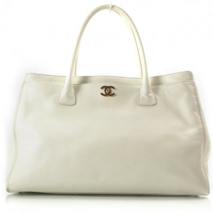 Chanel Caviar Cerf Shopper Tote White 1 of 13