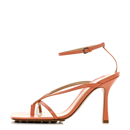 Bottega Veneta Lambskin Stretch Multi Strap 90mm Sandals 38 Papaya 1 of 8