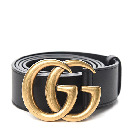 Gucci Calfskin Double G 40mm Belt 95 38 Black 1 of 6