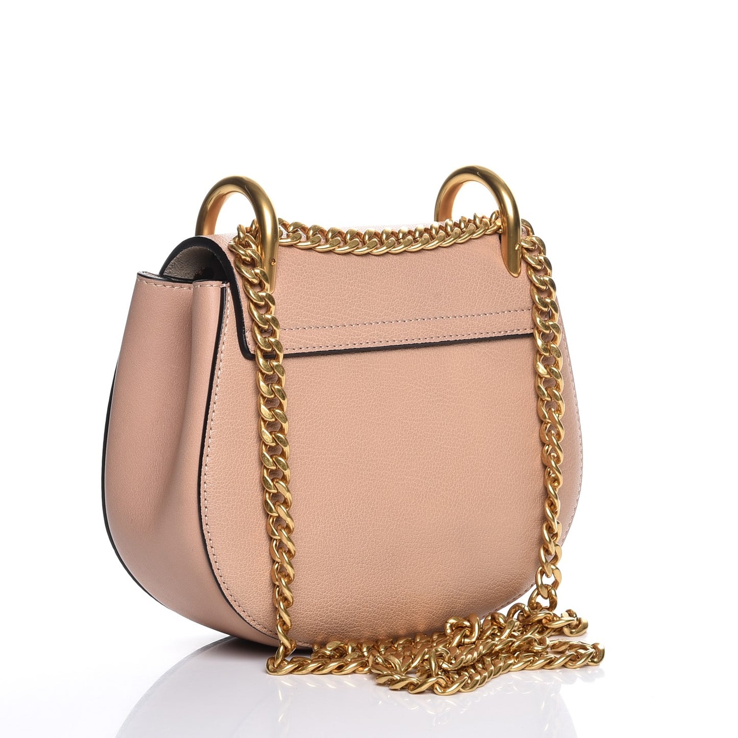 Goatskin Mini Drew Shoulder Bag Biscotti Beige