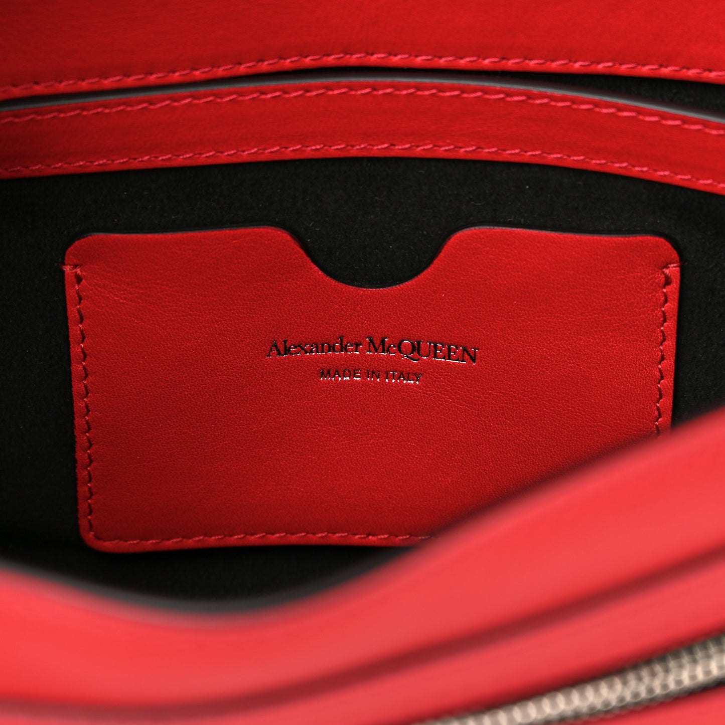 Calfskin The Story Quilted Shoulder Bag Red