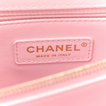 Chanel Caviar Quilted Small Coco Handle Flap Light Pink 6 of 12