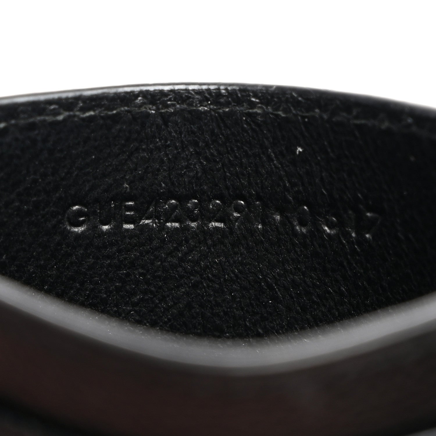 Saint Laurent Grain De Poudre Matelasse Chevron Monogram Credit Card Case Black 7 of 7