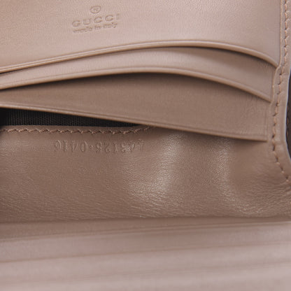 Gucci Calfskin Matelasse GG Marmont Card Case Porcelain Rose 7 of 13
