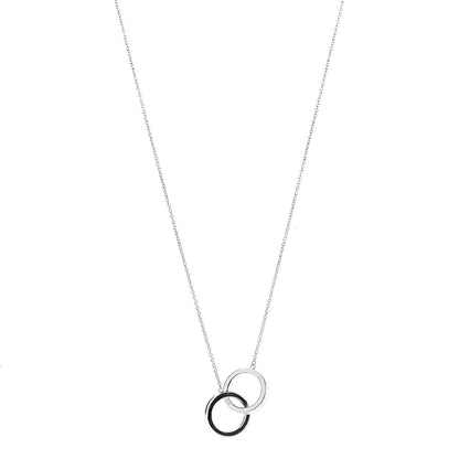 Tiffany Sterling Silver 1837 Interlocking Circles Pendant Necklace 1 of 6