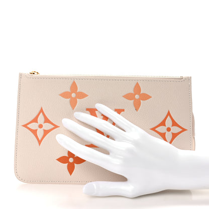 Louis Vuitton Empreinte Monogram Giant Neverfull MM Pochette Degrade Neutral 2 of 7