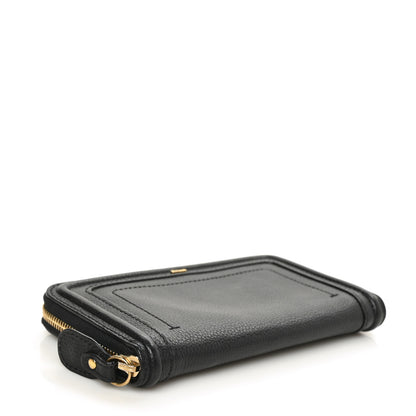Chloe Calfskin Marcie Long Zip Around Wallet Black 4 of 6