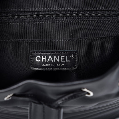 Chanel Calfskin Chevron Quilted Large Urban Spirit Backpack Black 6 of 10