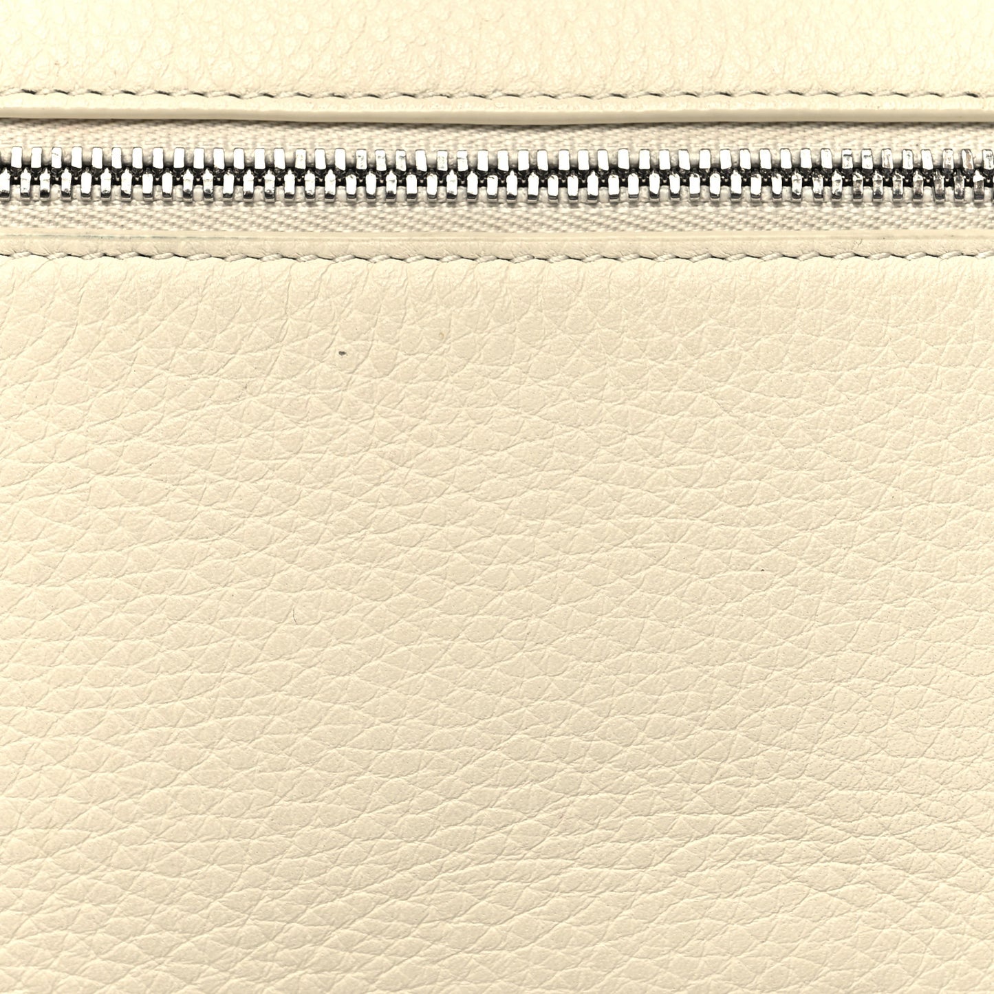 Grained Calfskin L19 Extra Pocket Pouch Whisper White