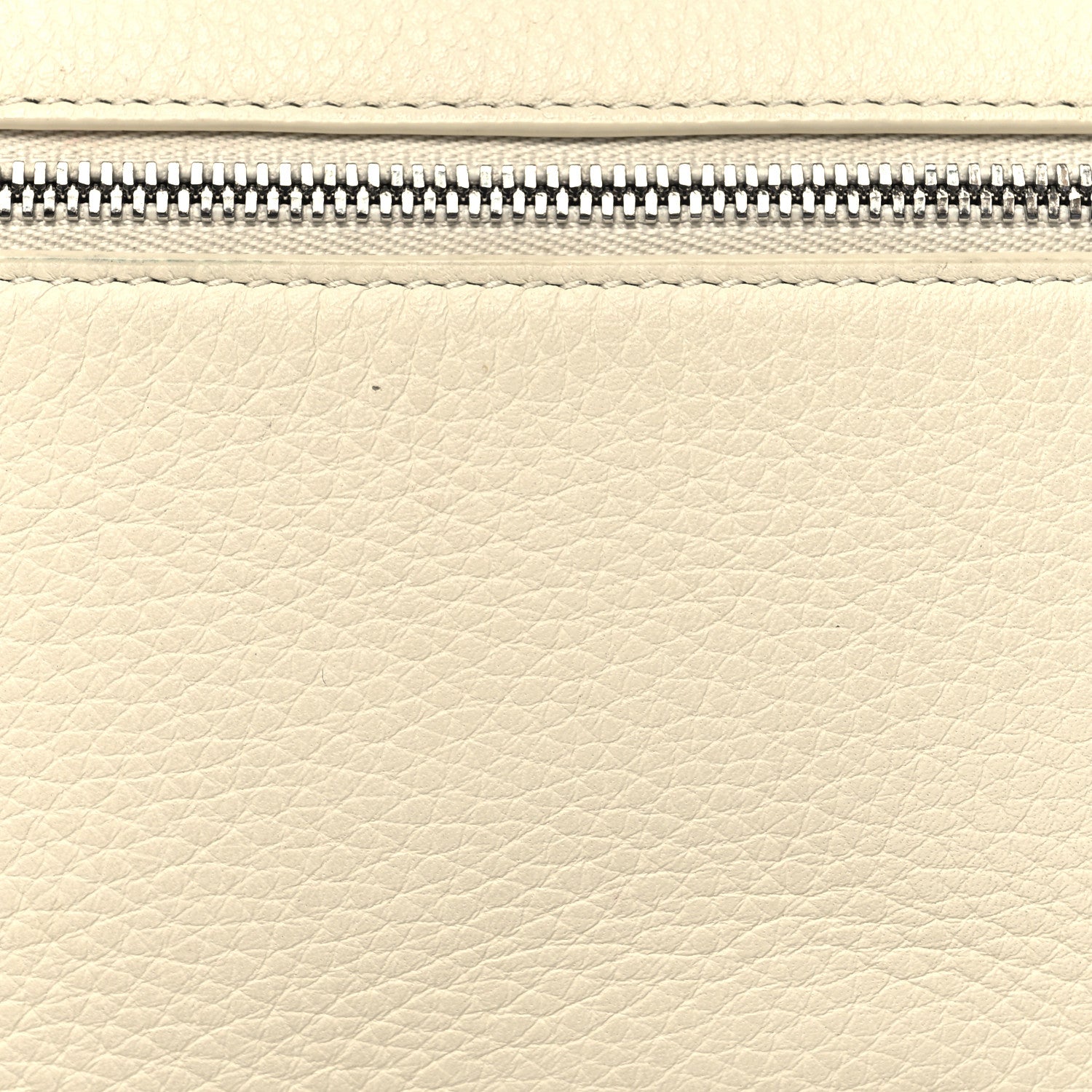 Loro Piana Grained Calfskin L19 Extra Pocket Pouch Whisper White 6 of 10