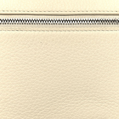 Loro Piana Grained Calfskin L19 Extra Pocket Pouch Whisper White 6 of 10