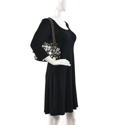 Chanel Mesh Paillette Sequin Flap Black 2 of 10