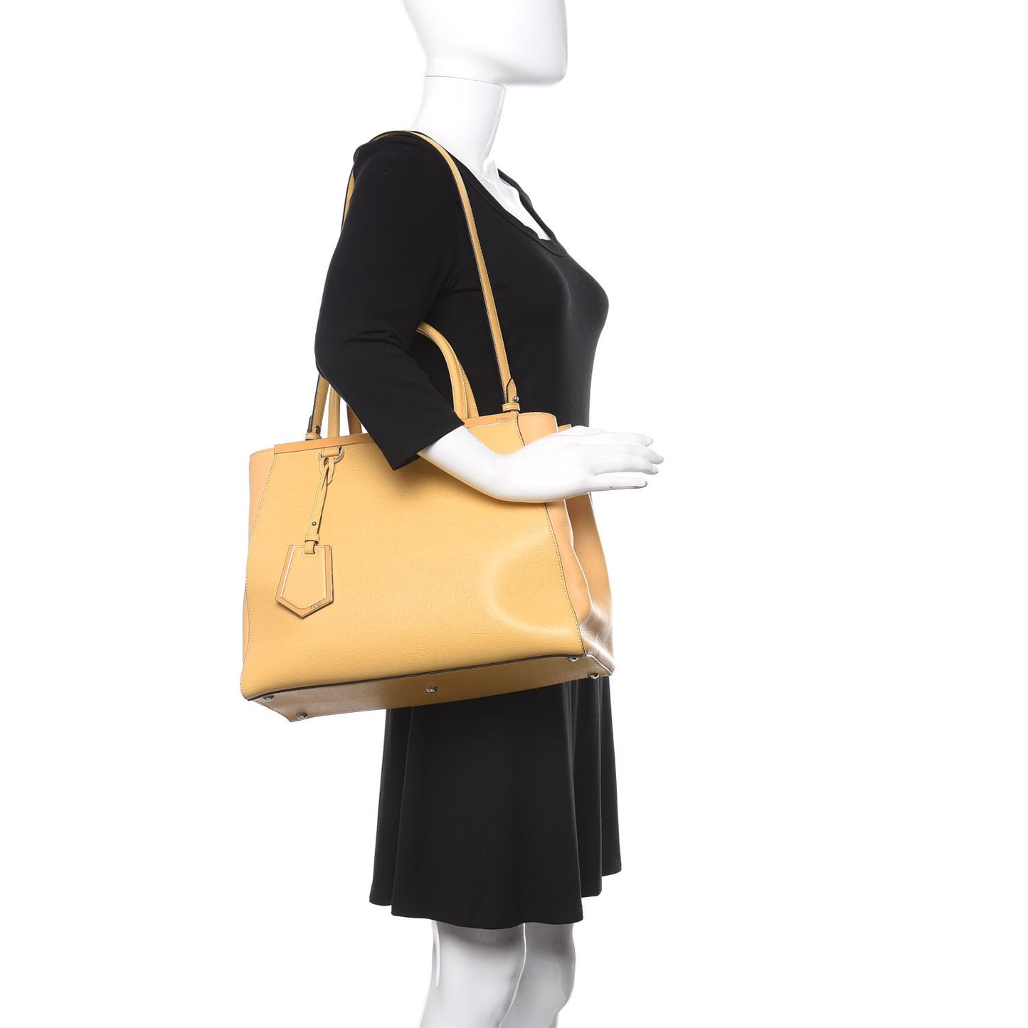 Vitello Elite Flamingo Regular 2Jours Tote Giallo Alchemy